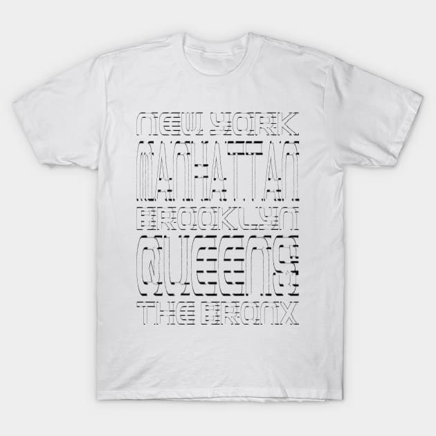 Districts NYC T-Shirt by Vitalitee